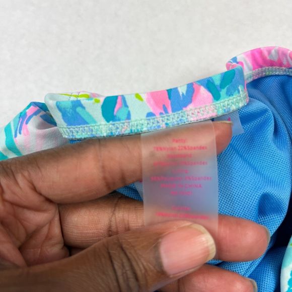 Lilly Pulitzer Womens Taj Bikini Swimsuit Bottom Colorful Beach Pool Size 4 - Picture 4 of 7